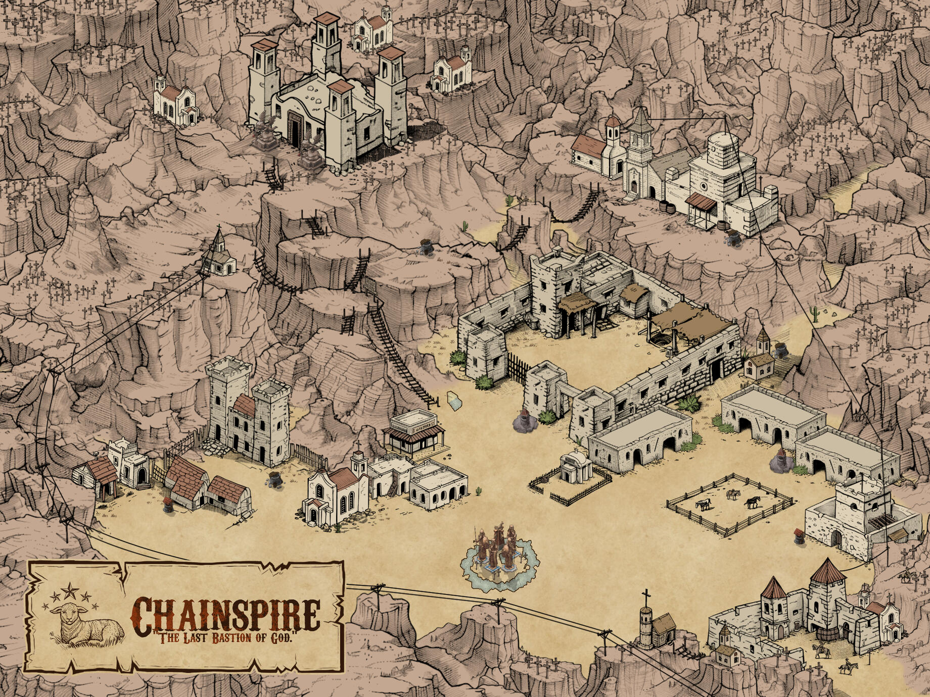 Map of the Dustlands circa 472 P.R.