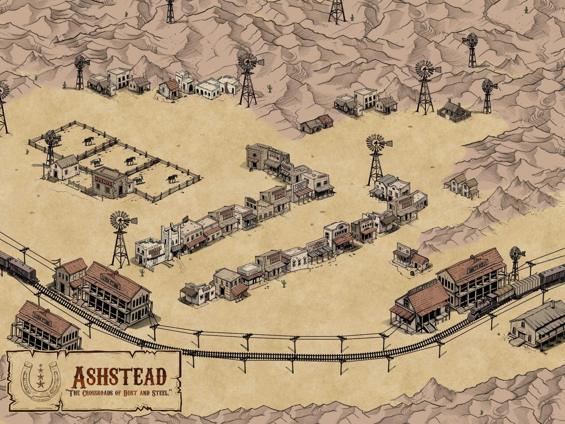 Map of the Dustlands circa 472 P.R.